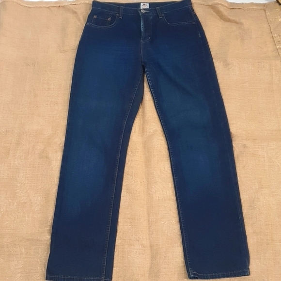 Fiorucci Vintage 90s Blue Jeans Size 11 approx 10 12 Button Fly Safety J… - Picture 2 of 8